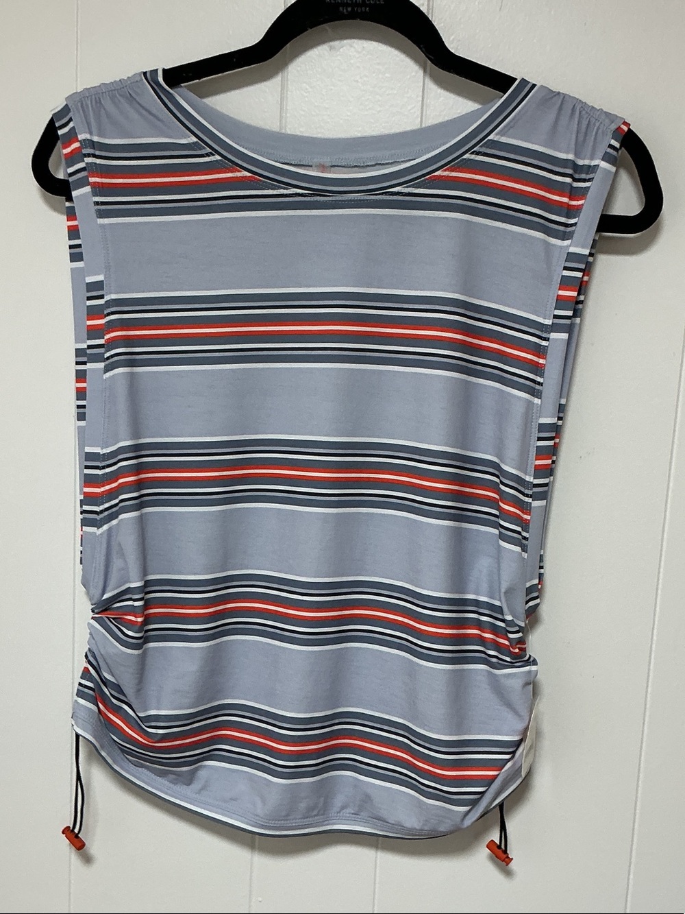 Free people movement women’s  NWT,  Striped Tank Top - Light Blue & Red
Ptp17 19